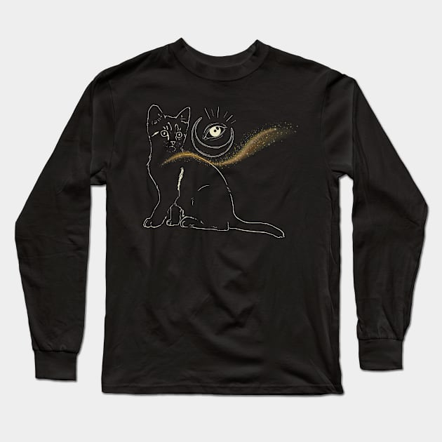 Cat eye Long Sleeve T-Shirt by soubamagic